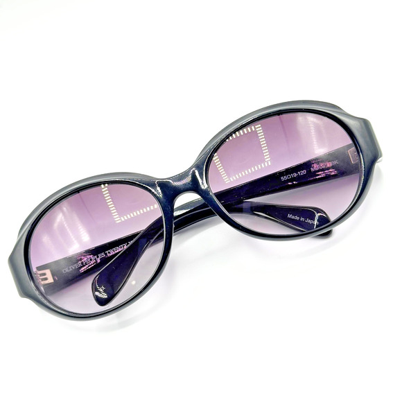 Oliver Peoples Sunglasses MERCE BK Black Oval Frame Gray Gradient Lens 55-19-120 main image 5